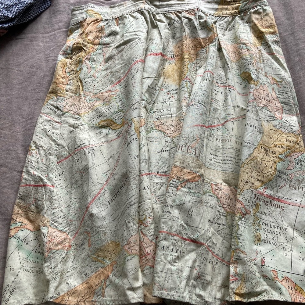 For the Mercator Good ModCloth Map Skirt, XL